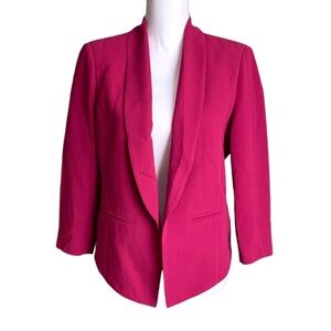 Mural Hot Pink Open Front Blazer Size Medium